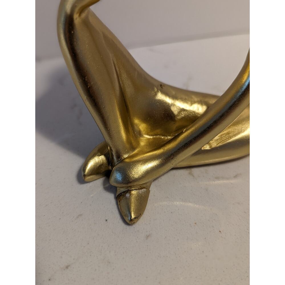 3 Gold Thinker Statues Abstract Art Decor Modern Collection Minimalist - Picture 7 of 13